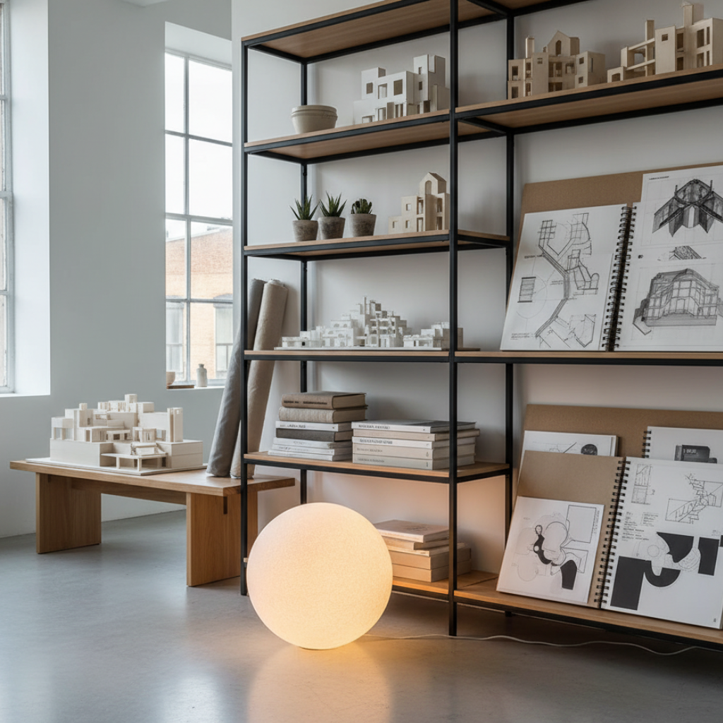 Modern Floor Lamp | Stylish Resin Globe with Soft Light Diffusion | Elegant Design for Cozy Ambiance