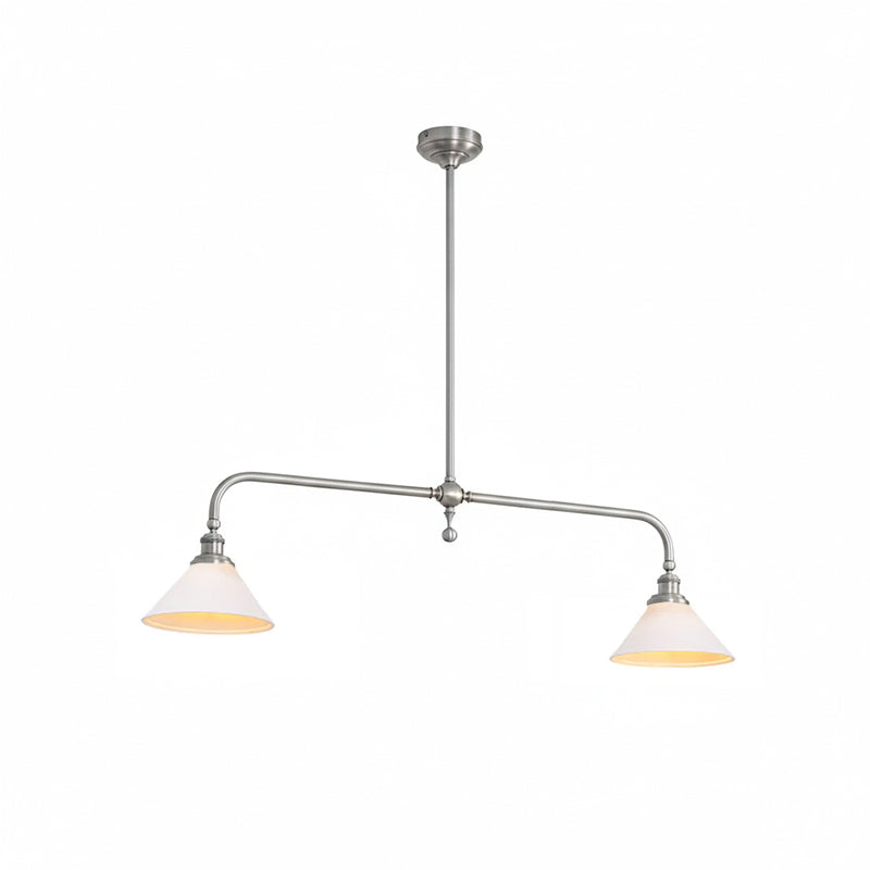 Modern Glass Pendant Light | Adjustable Length for Cozy Kitchen Lighting