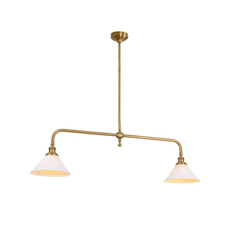 Modern Glass Pendant Light | Adjustable Length for Cozy Kitchen Lighting