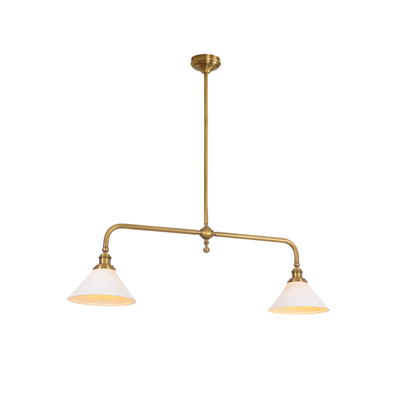 Modern Glass Pendant Light | Adjustable Length for Cozy Kitchen Lighting