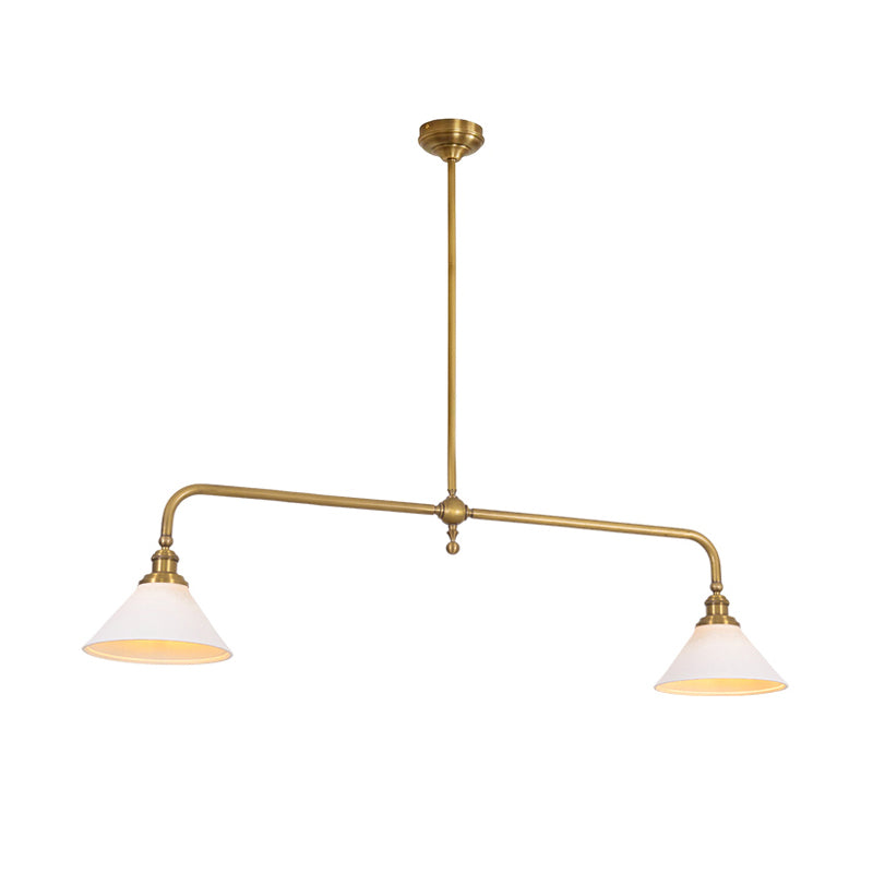 Modern Glass Pendant Light | Adjustable Length for Cozy Kitchen Lighting
