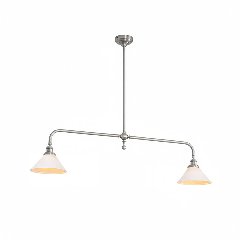Modern Glass Pendant Light | Adjustable Length for Cozy Kitchen Lighting