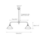 Modern Glass Pendant Light | Adjustable Length for Cozy Kitchen Lighting