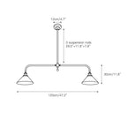 Modern Glass Pendant Light | Adjustable Length for Cozy Kitchen Lighting
