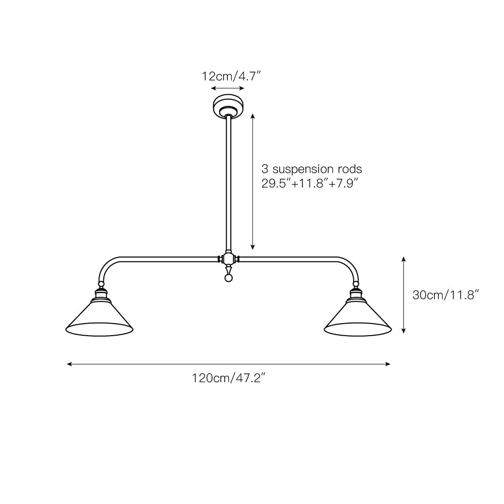 Modern Glass Pendant Light | Adjustable Length for Cozy Kitchen Lighting
