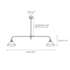 Modern Glass Pendant Light | Adjustable Length for Cozy Kitchen Lighting