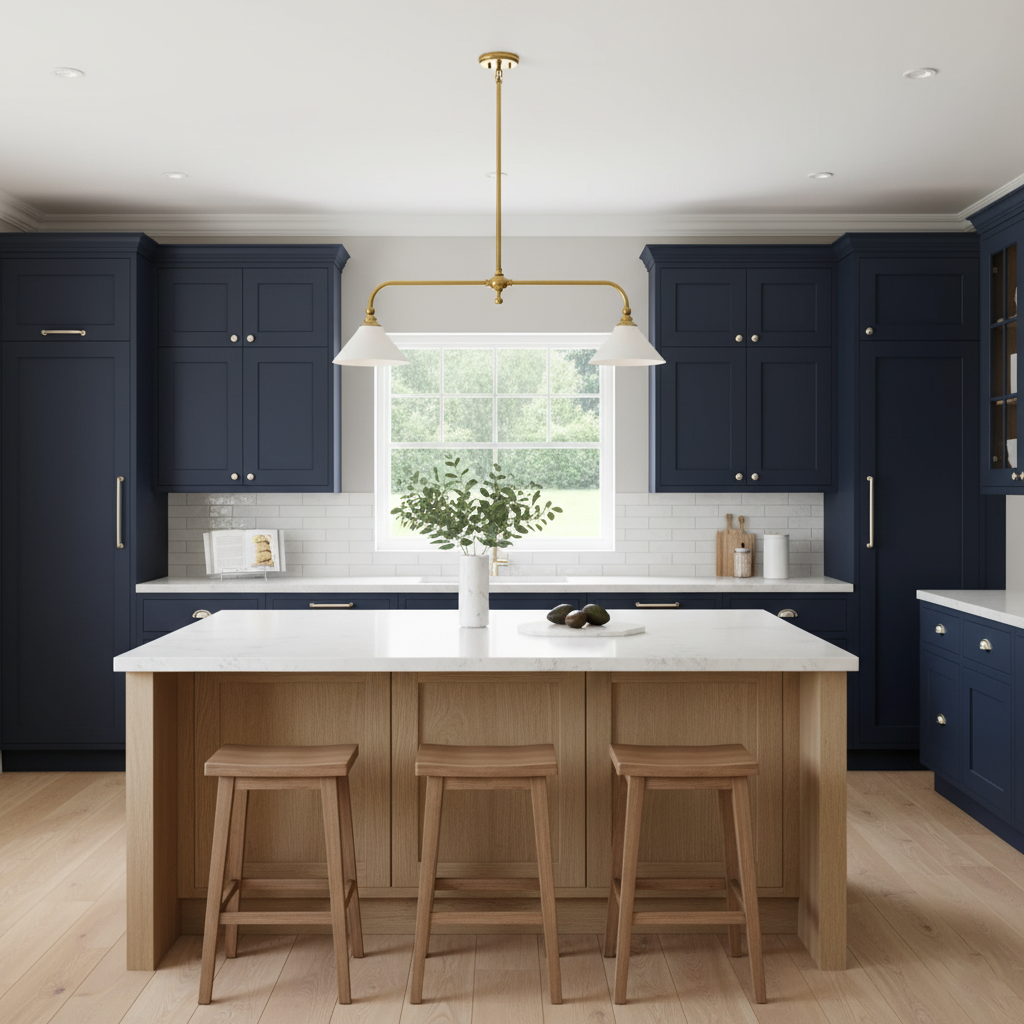 Modern Glass Pendant Light | Adjustable Length for Cozy Kitchen Lighting