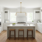 Modern Glass Pendant Light | Adjustable Length for Cozy Kitchen Lighting