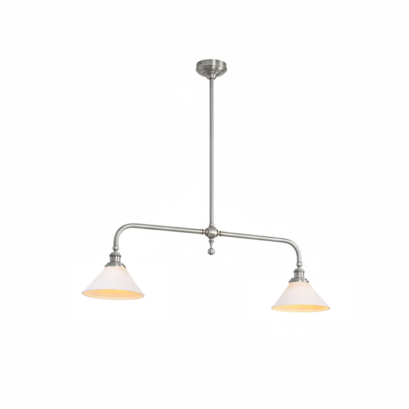 Modern Glass Pendant Light | Adjustable Length for Cozy Kitchen Lighting