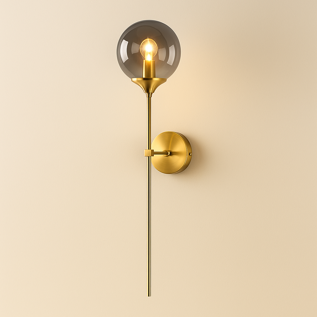 Modern Glass Wall Sconce Lighting with Softly Diffused Illumination | Nordic Minimalist Design for Ambient Spaces