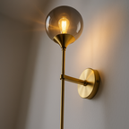 Modern Glass Wall Sconce Lighting with Softly Diffused Illumination | Nordic Minimalist Design for Ambient Spaces