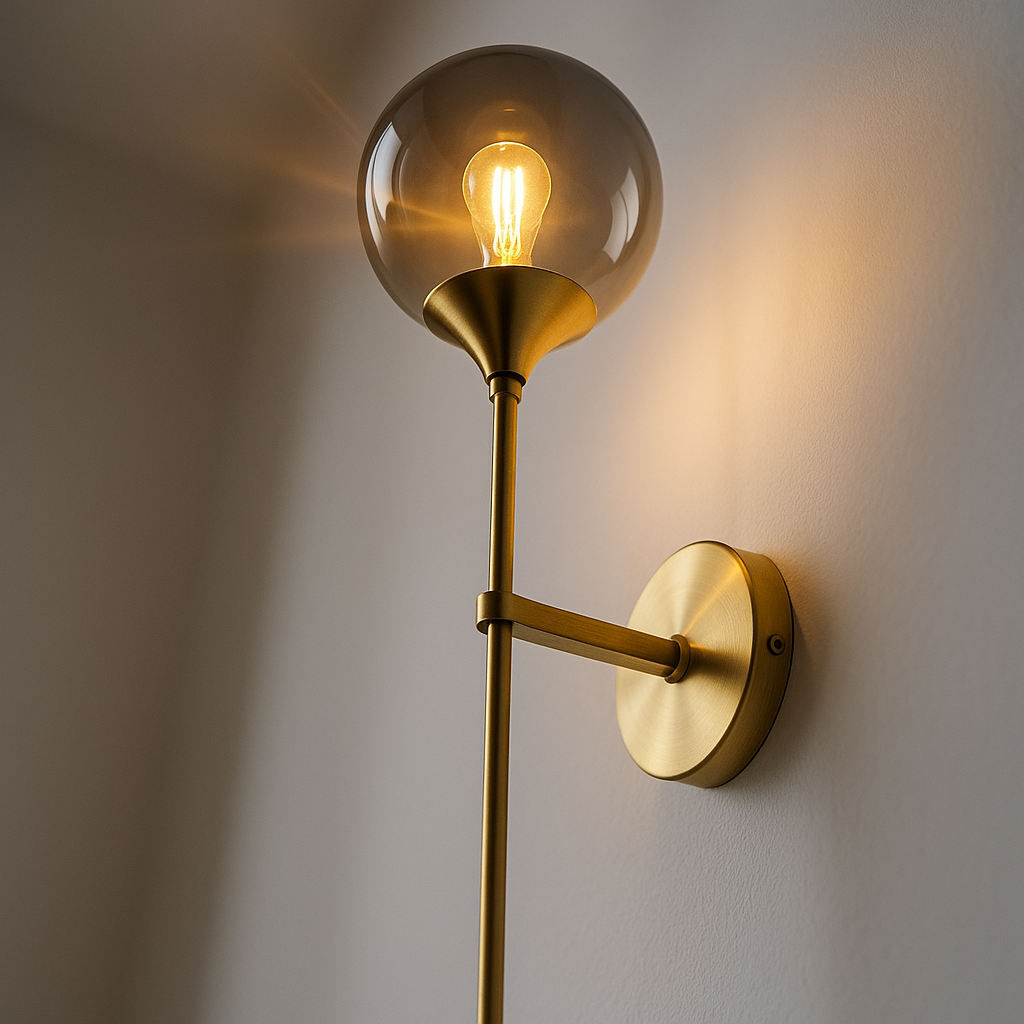 Modern Glass Wall Sconce Lighting with Softly Diffused Illumination | Nordic Minimalist Design for Ambient Spaces
