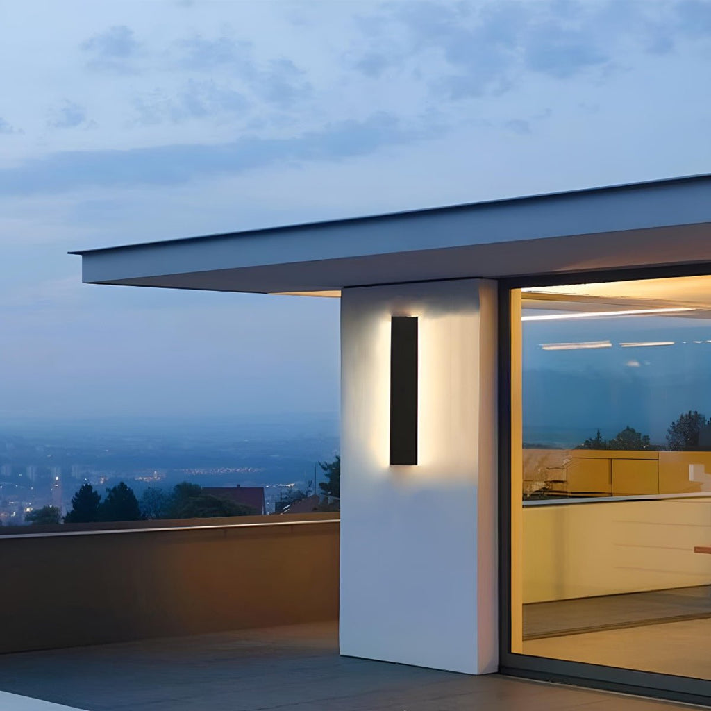 Modern LED Outdoor Wall Light | Waterproof Long Strip Design for Sleek Illumination