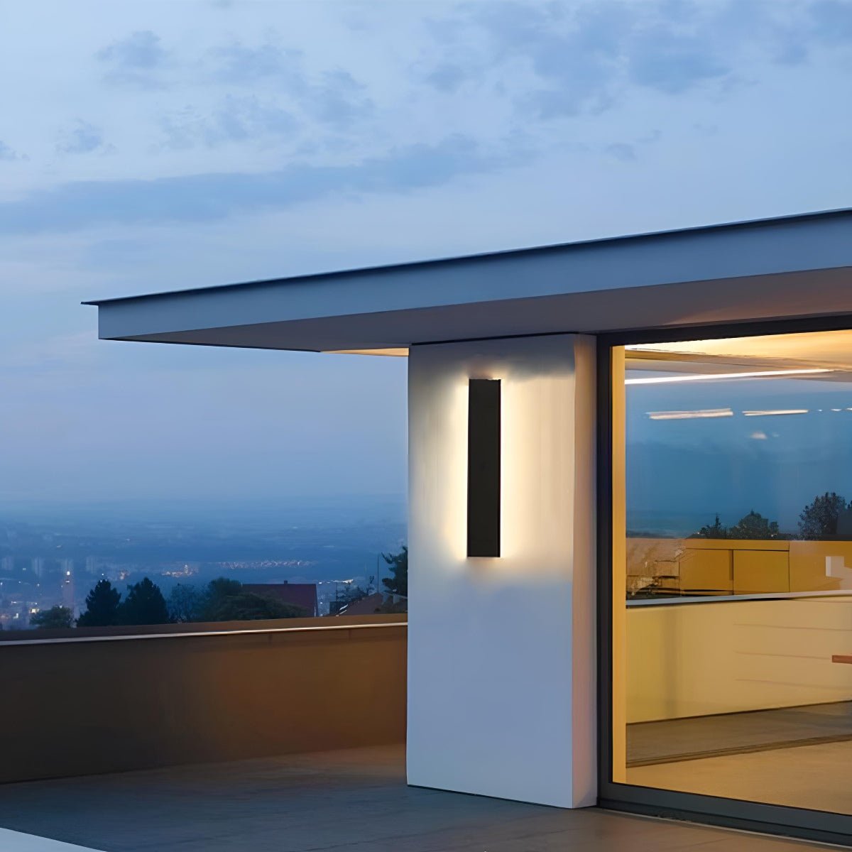 Modern LED Outdoor Wall Light | Waterproof Long Strip Design for Sleek Illumination