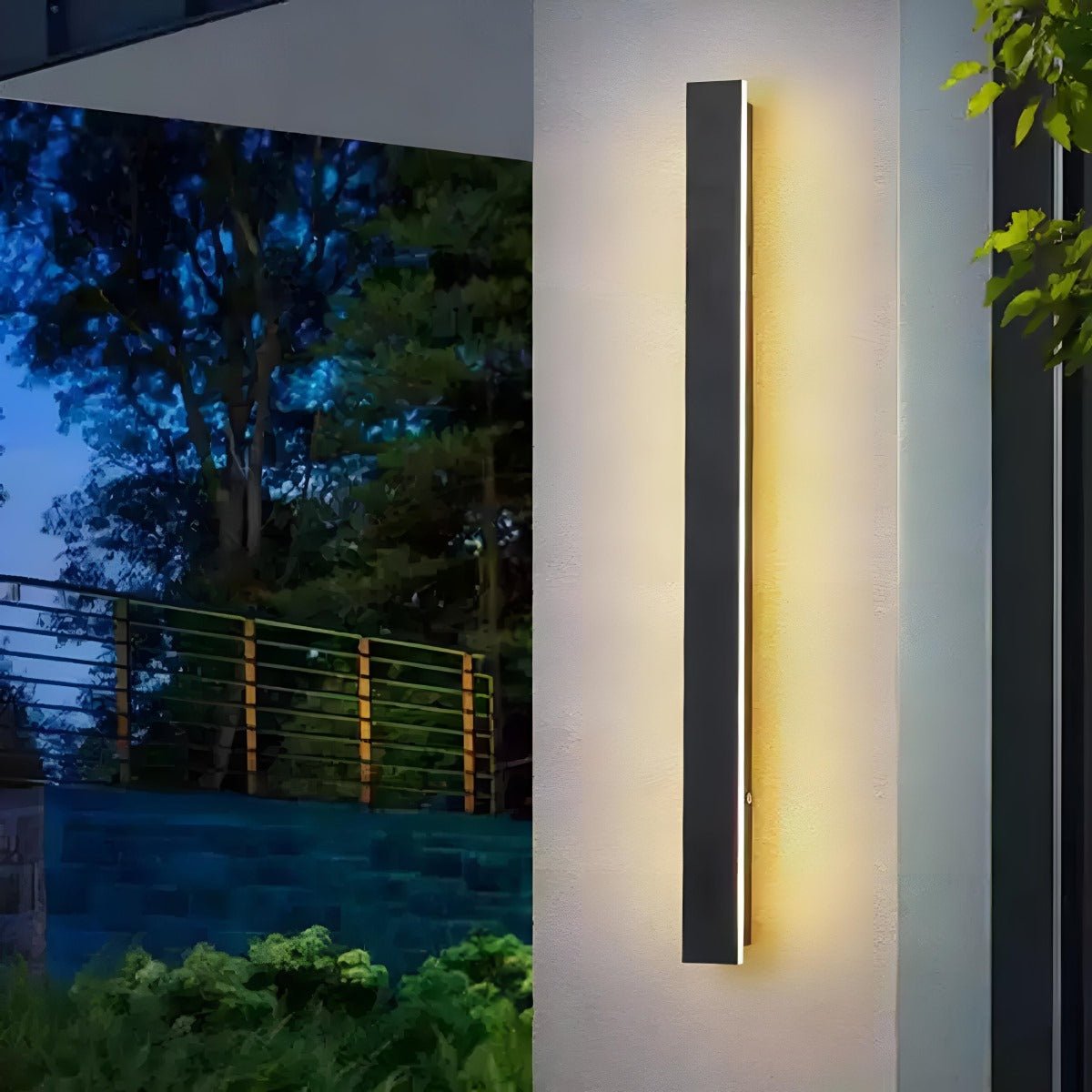 Modern LED Outdoor Wall Light | Waterproof Long Strip Design for Sleek Illumination