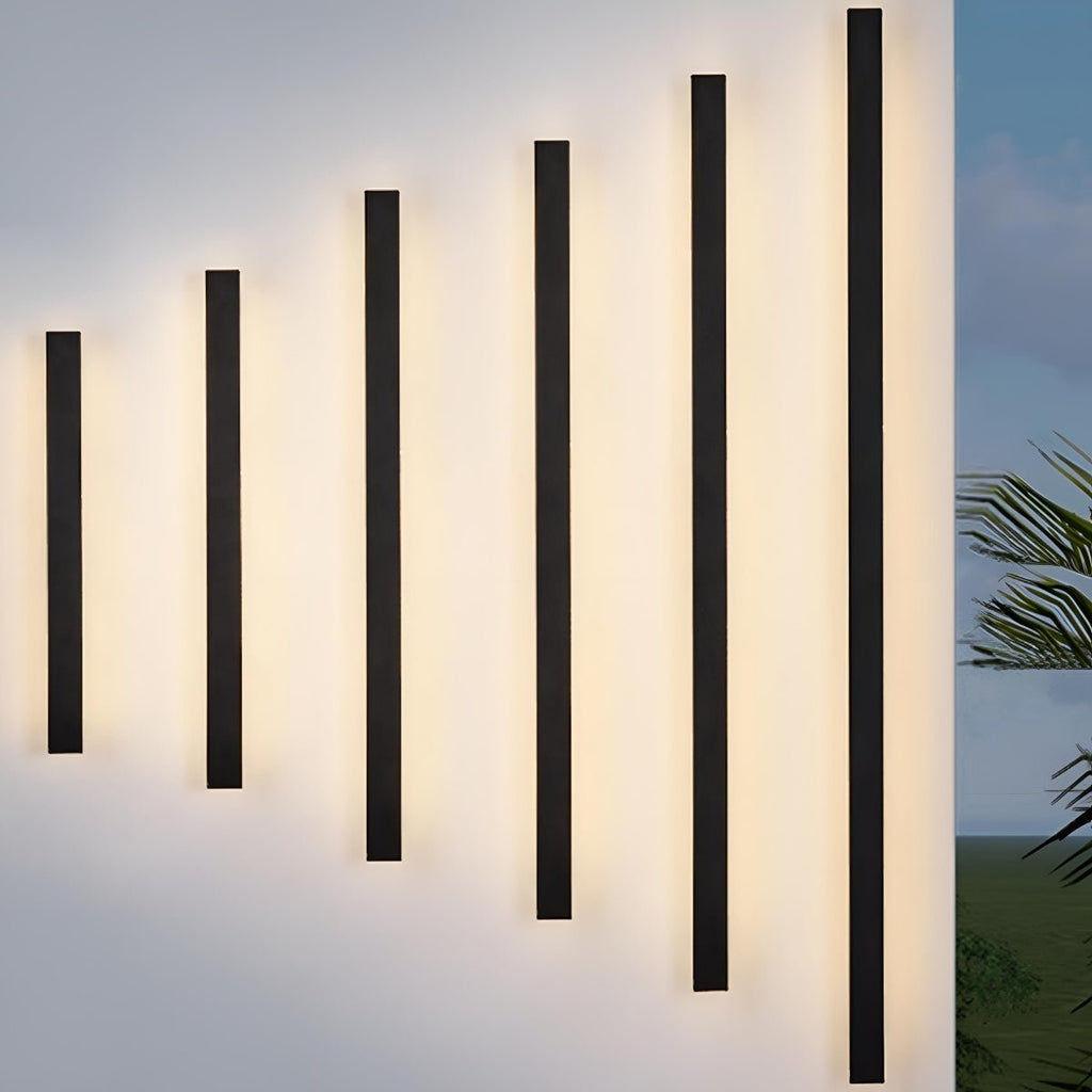Modern LED Outdoor Wall Light | Waterproof Long Strip Design for Sleek Illumination