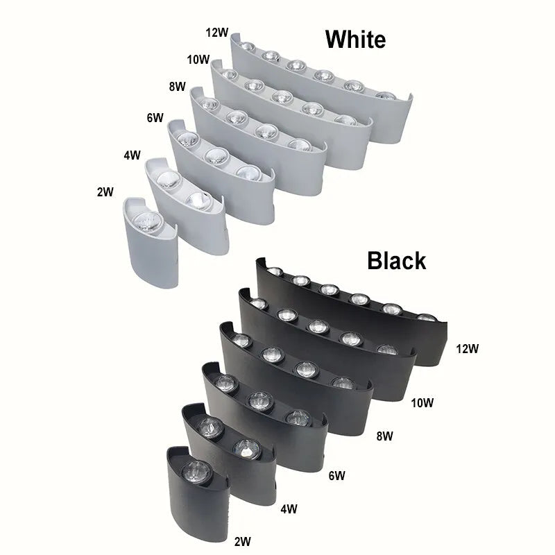 Modern LED Wall Sconce Lighting with Up-Down Design | Stylish Indoor Outdoor Wall Lights for Elegant Ambiance