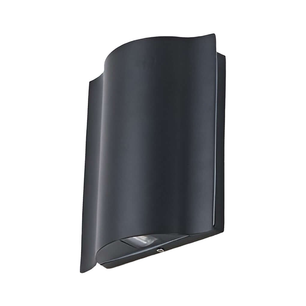Modern LED Wall Sconce with Wavy Aluminum Design | Stylish Outdoor Wall Light for Enhanced Ambiance
