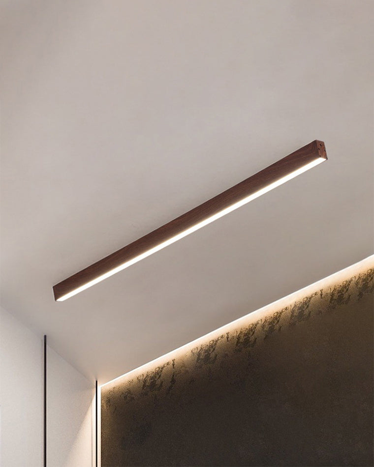 Modern Linear Ceiling Light | Dimmable LED Fixture with Remote Control | Adjustable Ambiance for Any Room