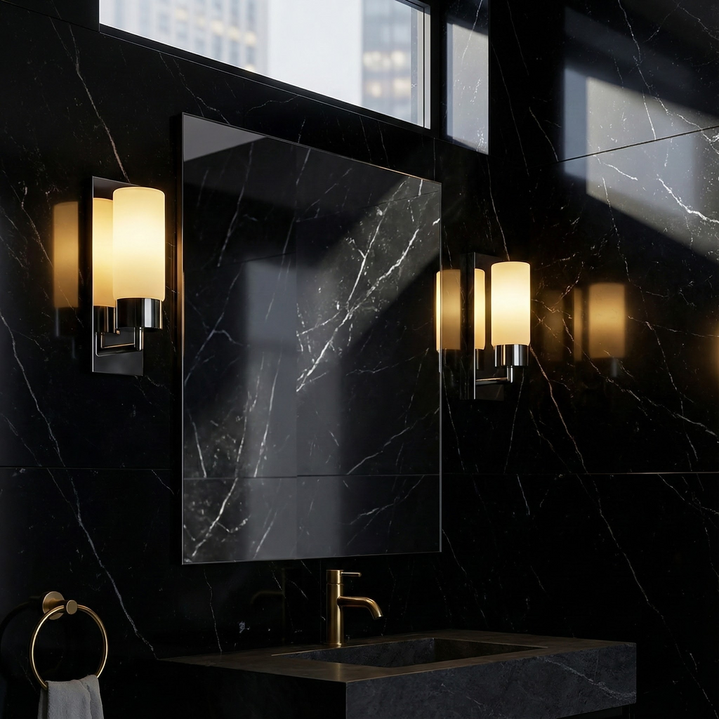 Modern Minimalist Wall Sconce Lighting with Softly Rounded Glass Shade | Elegant Wall Lights for Contemporary Spaces