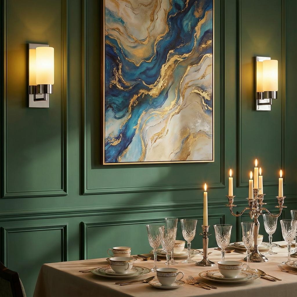 Modern Minimalist Wall Sconce Lighting with Softly Rounded Glass Shade | Elegant Wall Lights for Contemporary Spaces