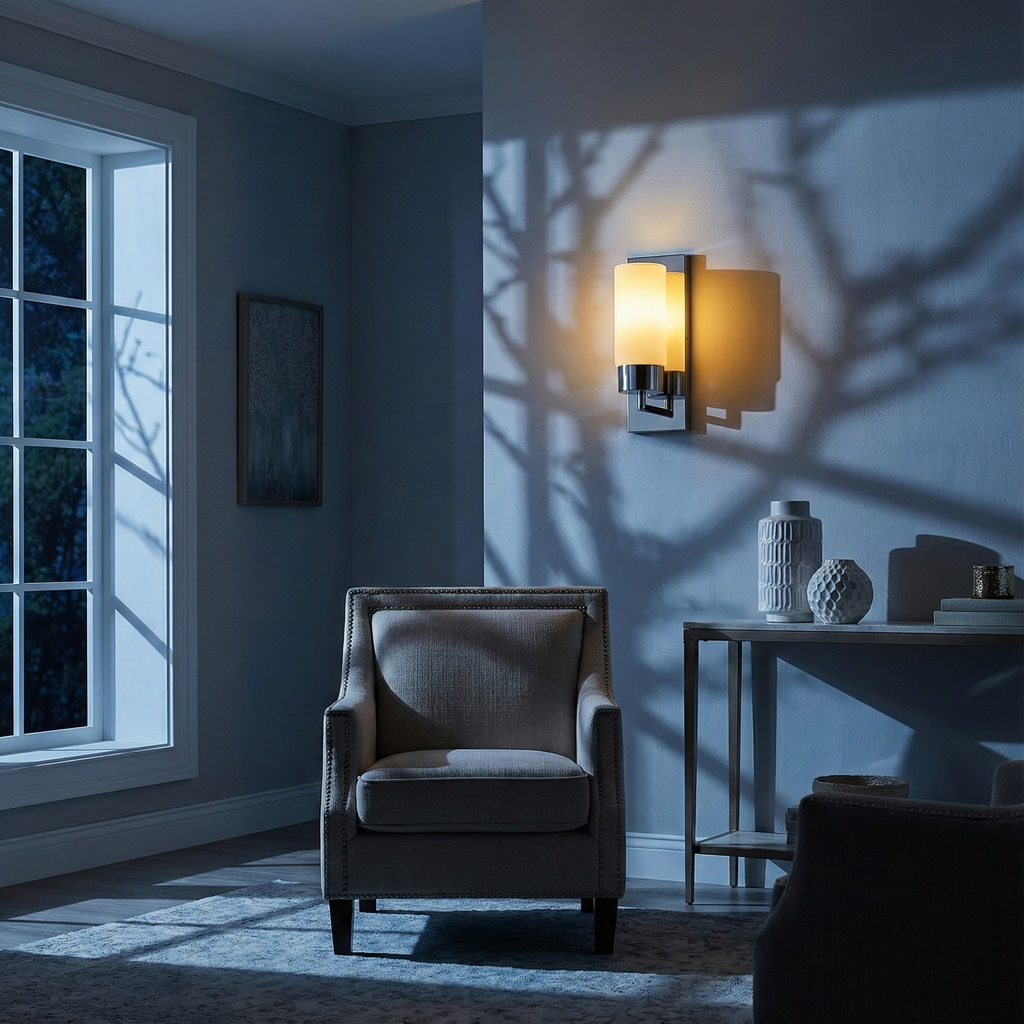 Modern Minimalist Wall Sconce Lighting with Softly Rounded Glass Shade | Elegant Wall Lights for Contemporary Spaces