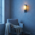 Modern Minimalist Wall Sconce Lighting with Softly Rounded Glass Shade | Elegant Wall Lights for Contemporary Spaces