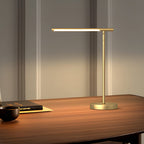 Modern Minimalist | Adjustable LED Desk Lamp with Brushed Copper Finish | Stylish Task Lighting for Home Office