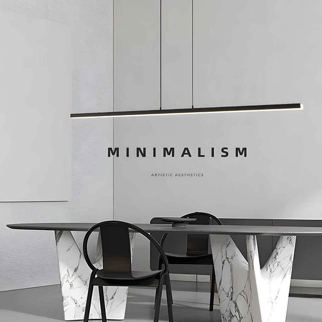 Modern Minimalist | Adjustable Linear Pendant Light for Kitchen with Dimmable Illumination | Ideal for Dining and Workspaces