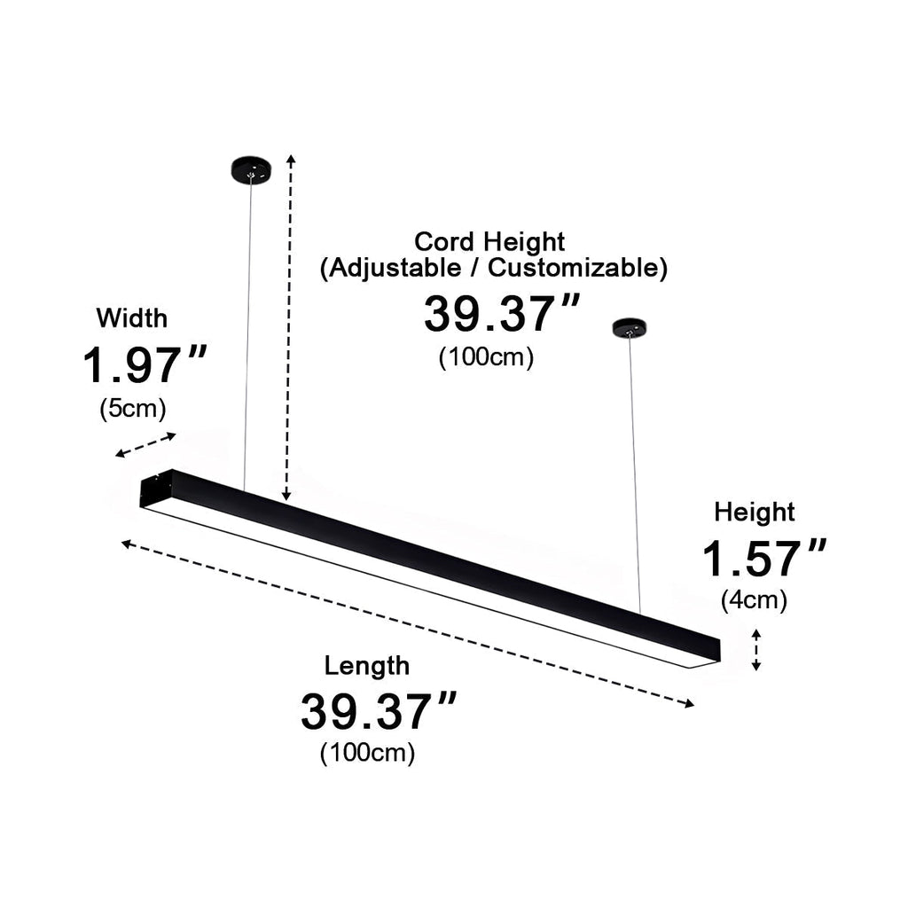 Modern Minimalist | Kitchen Pendant Lighting with Adjustable Lengths | Sleek LED Fixture for Streamlined Illumination