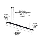 Modern Minimalist | Kitchen Pendant Lighting with Adjustable Lengths | Sleek LED Fixture for Streamlined Illumination