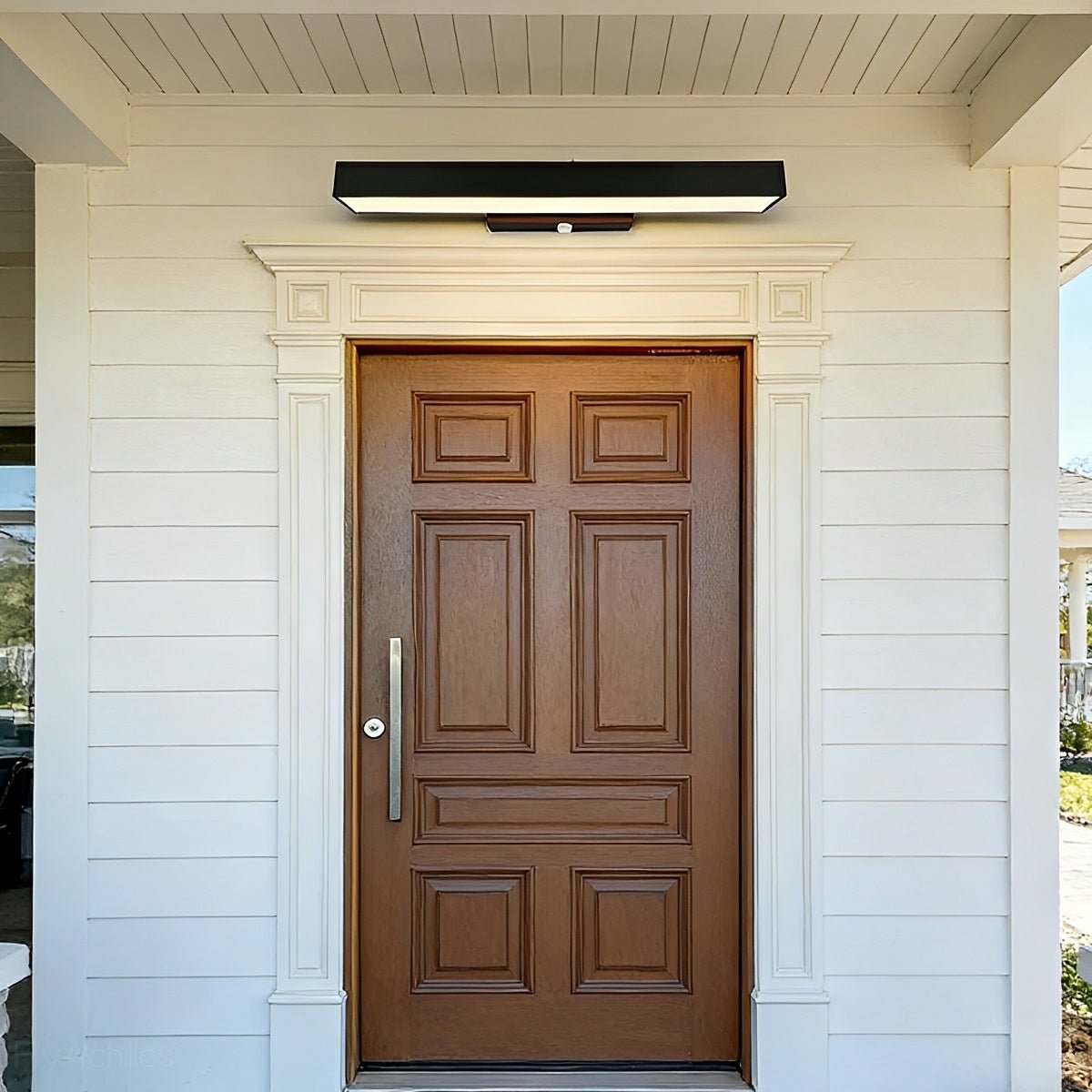 Modern Minimalist | Waterproof Outdoor LED Wall Sconce with Motion Sensor | Sleek Design for Bright Illumination