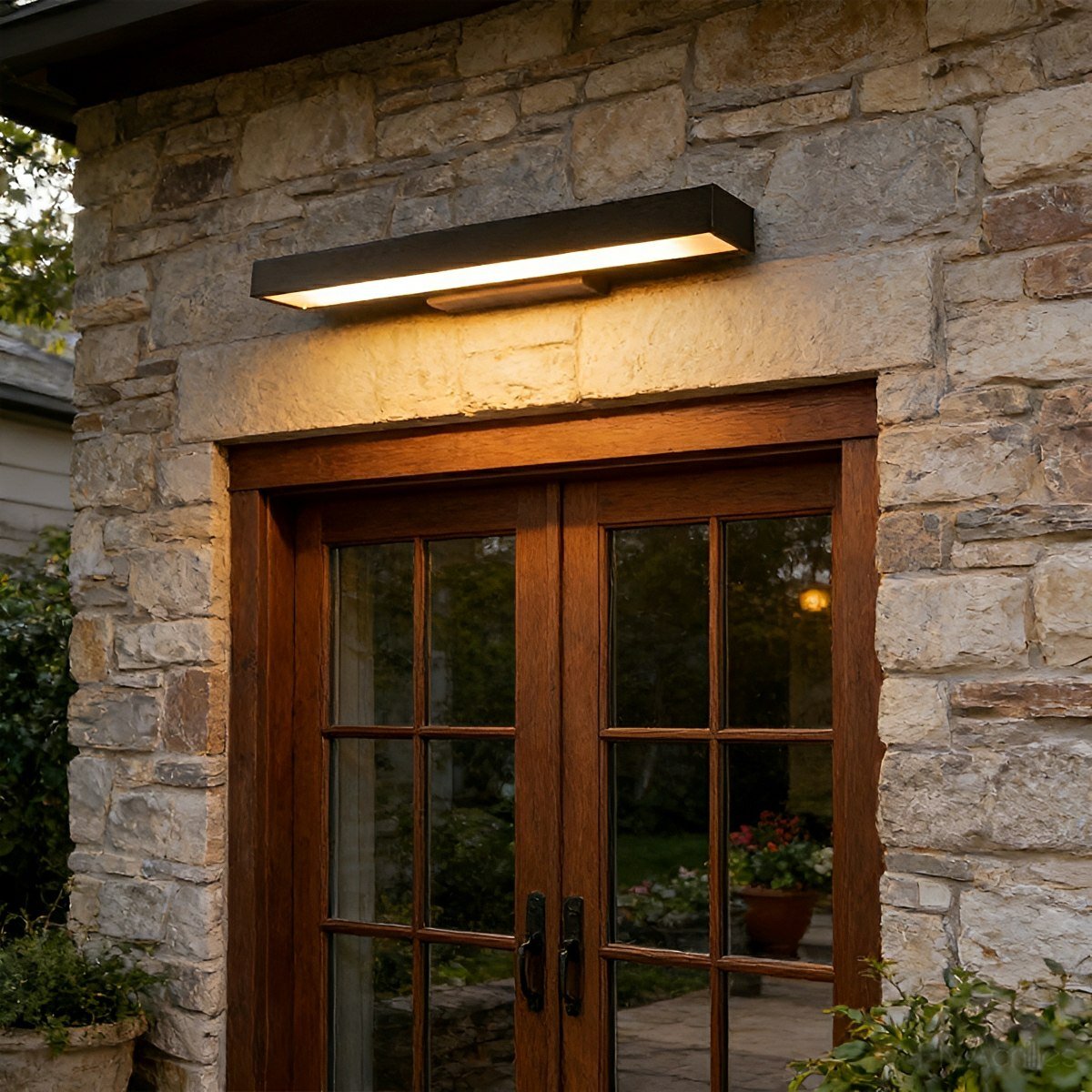 Modern Minimalist | Waterproof Outdoor LED Wall Sconce with Motion Sensor | Sleek Design for Bright Illumination