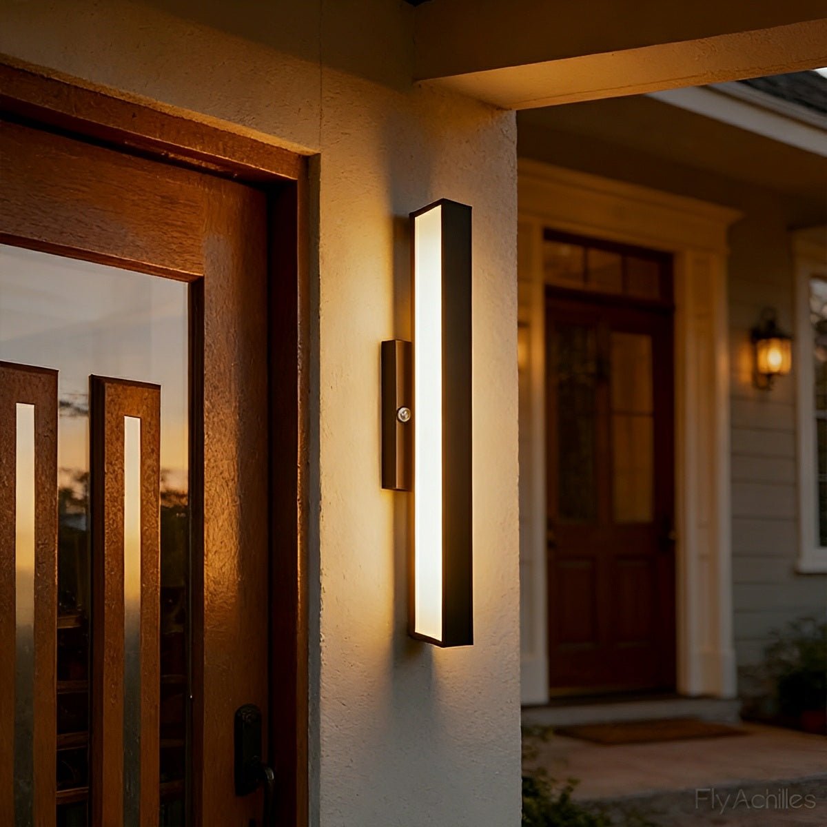 Modern Minimalist | Waterproof Outdoor LED Wall Sconce with Motion Sensor | Sleek Design for Bright Illumination
