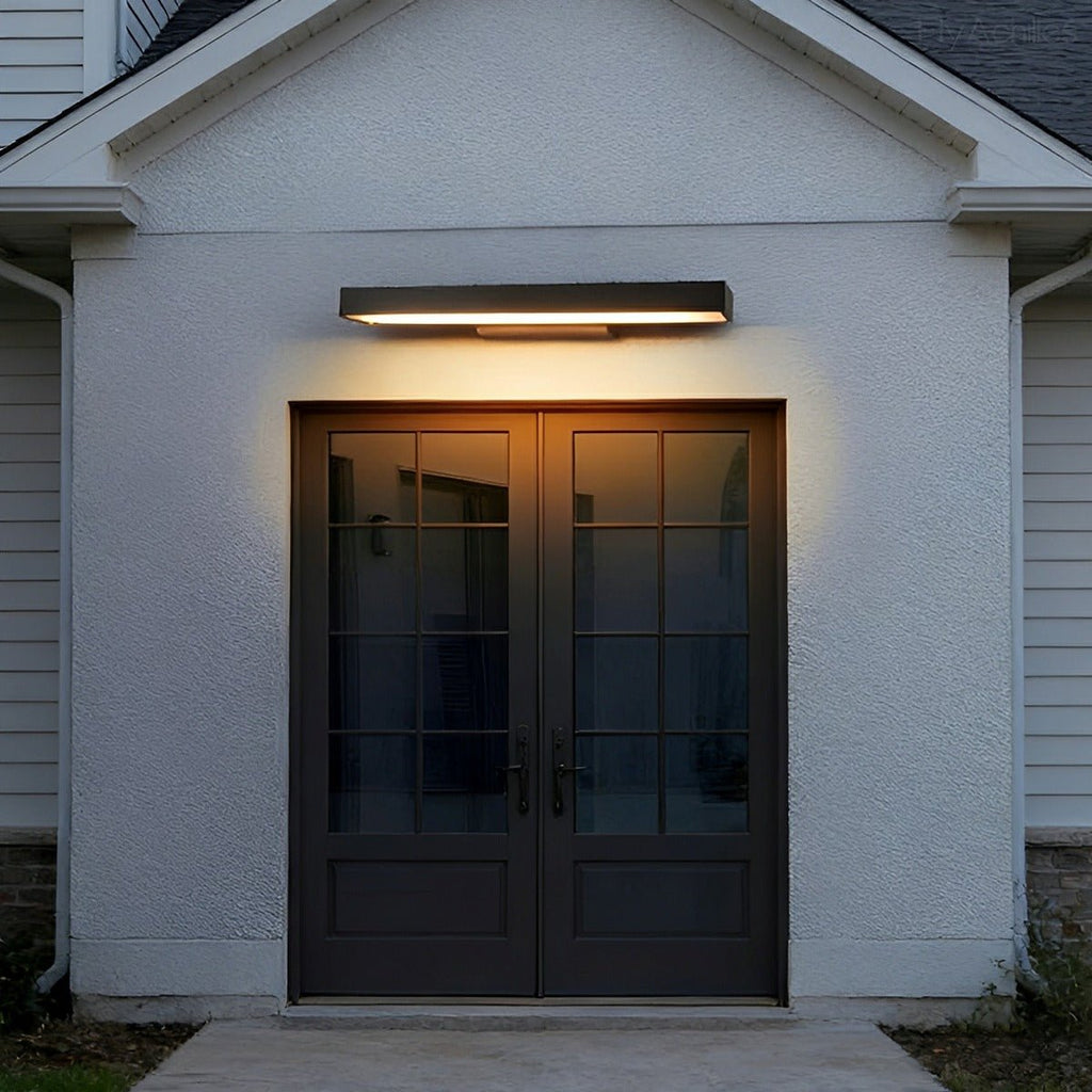 Modern Minimalist | Waterproof Outdoor LED Wall Sconce with Motion Sensor | Sleek Design for Bright Illumination