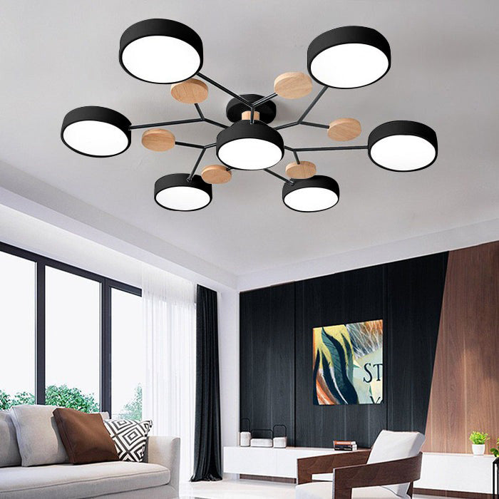 Modern Multi Arm Ceiling Light | Adjustable LED Shades for Energy Efficient Illumination