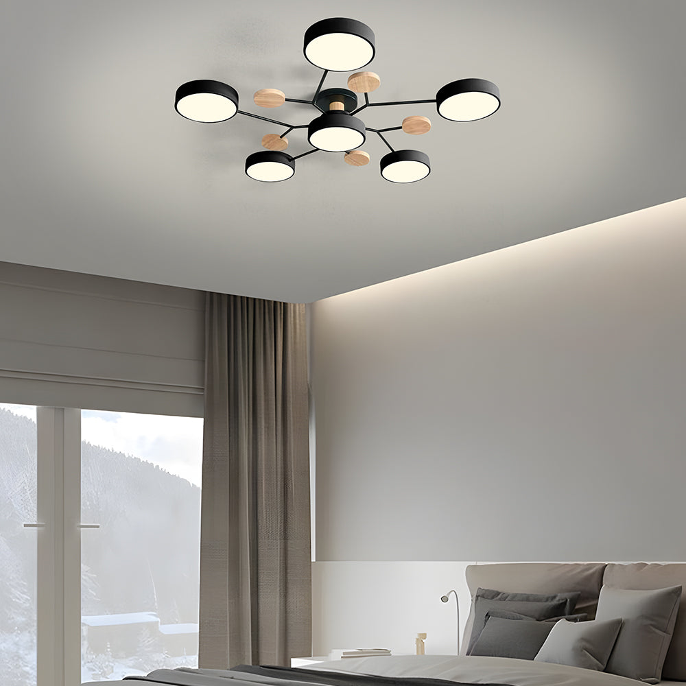 Modern Multi Arm Ceiling Light | Adjustable LED Shades for Energy Efficient Illumination