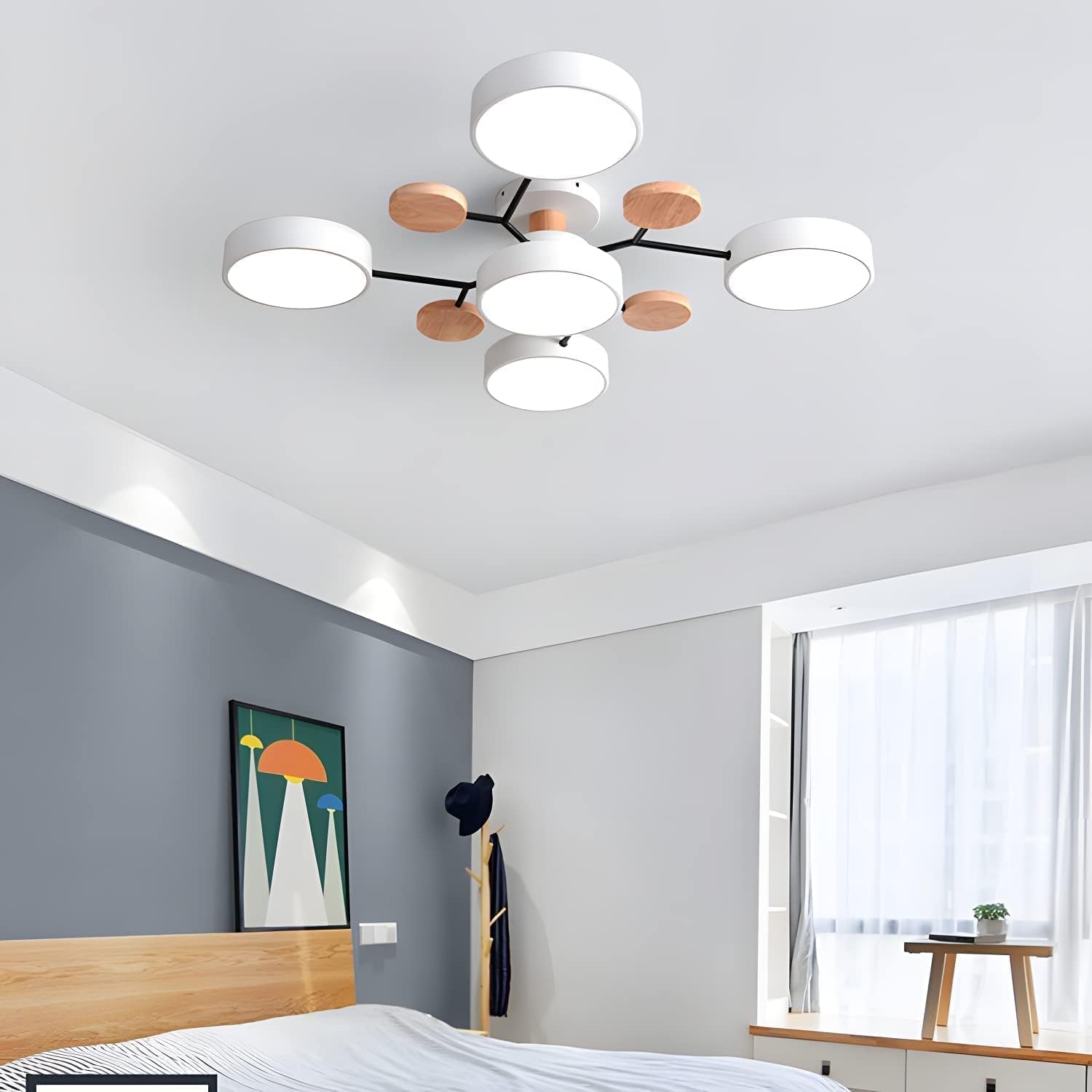 Modern Multi Arm Ceiling Light | Adjustable LED Shades for Energy Efficient Illumination