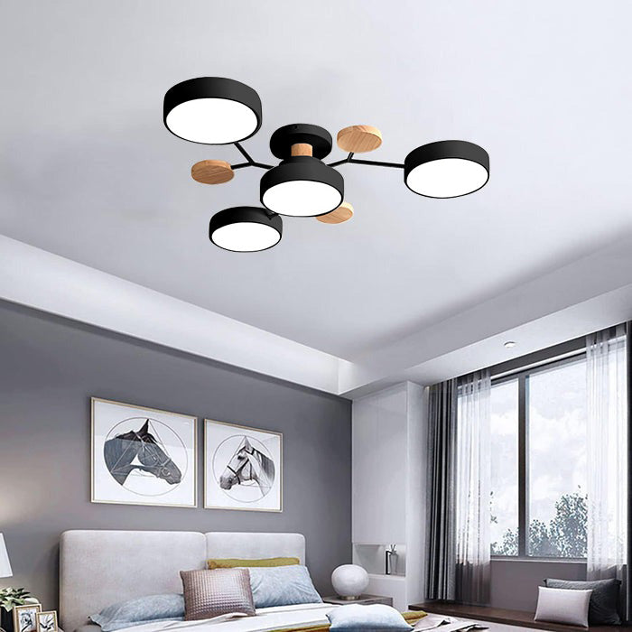 Modern Multi Arm Ceiling Light | Adjustable LED Shades for Energy Efficient Illumination