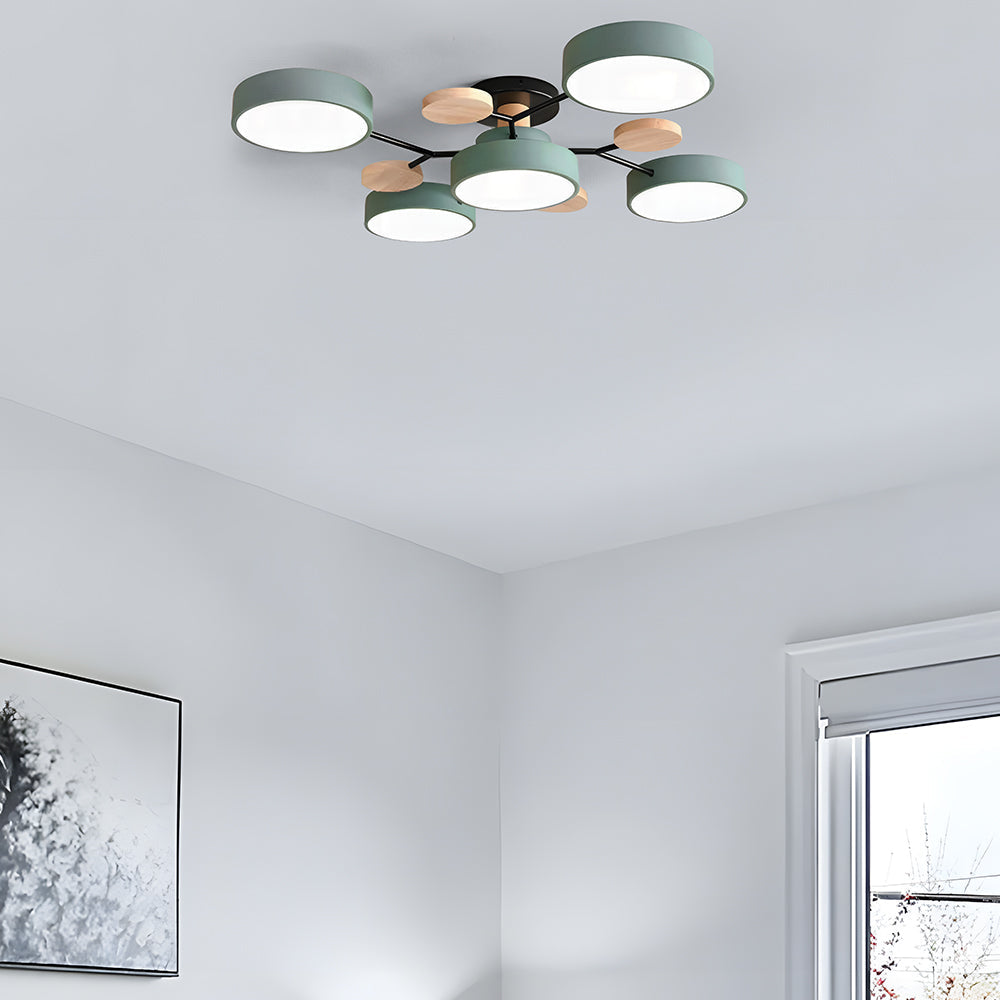 Modern Multi Arm Ceiling Light | Adjustable LED Shades for Energy Efficient Illumination
