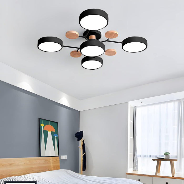 Modern Multi Arm Ceiling Light | Adjustable LED Shades for Energy Efficient Illumination