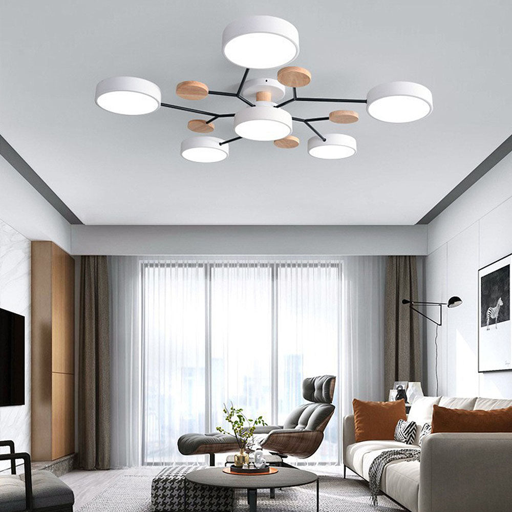 Modern Multi Arm Ceiling Light | Adjustable LED Shades for Energy Efficient Illumination