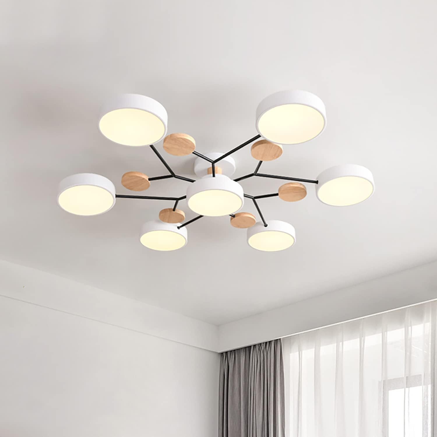 Modern Multi Arm Ceiling Light | Adjustable LED Shades for Energy Efficient Illumination