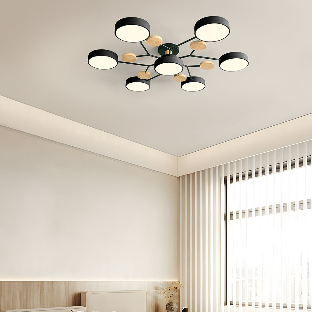 Modern Multi Arm Ceiling Light | Adjustable LED Shades for Energy Efficient Illumination