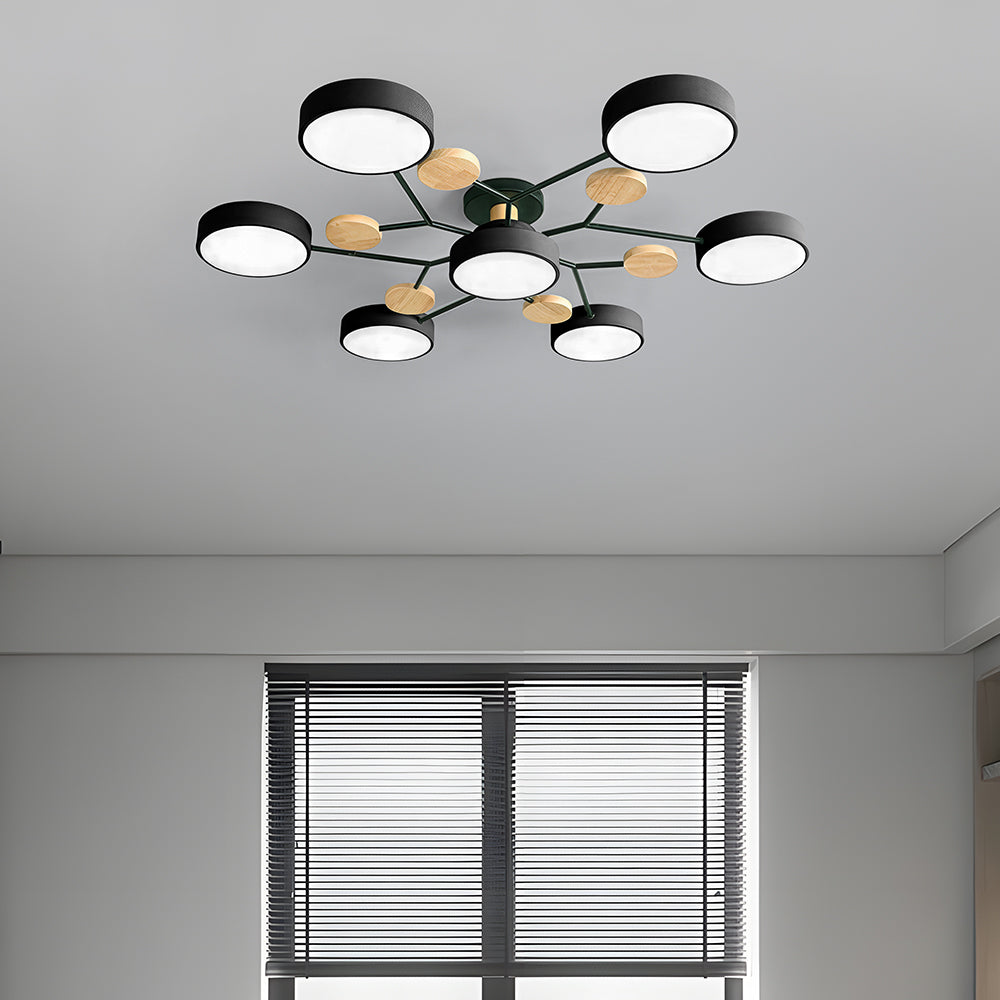 Modern Multi Arm Ceiling Light | Adjustable LED Shades for Energy Efficient Illumination