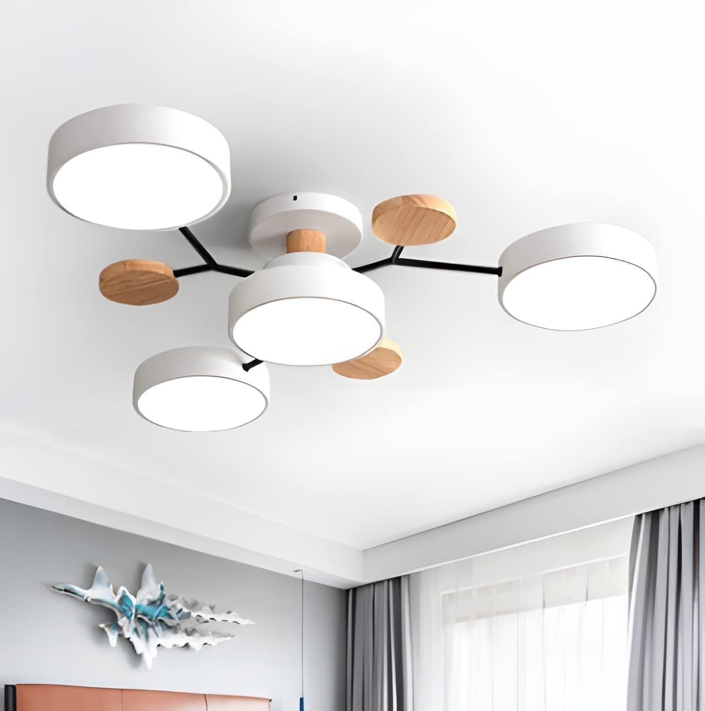 Modern Multi Arm Ceiling Light | Adjustable LED Shades for Energy Efficient Illumination