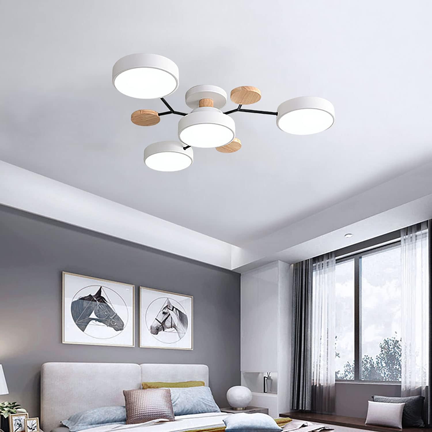 Modern Multi Arm Ceiling Light | Adjustable LED Shades for Energy Efficient Illumination