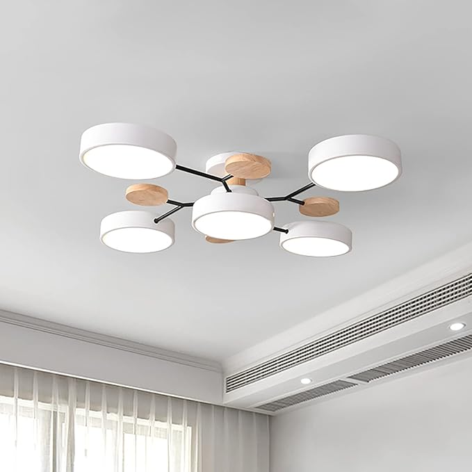 Modern Multi Arm Ceiling Light | Adjustable LED Shades for Energy Efficient Illumination