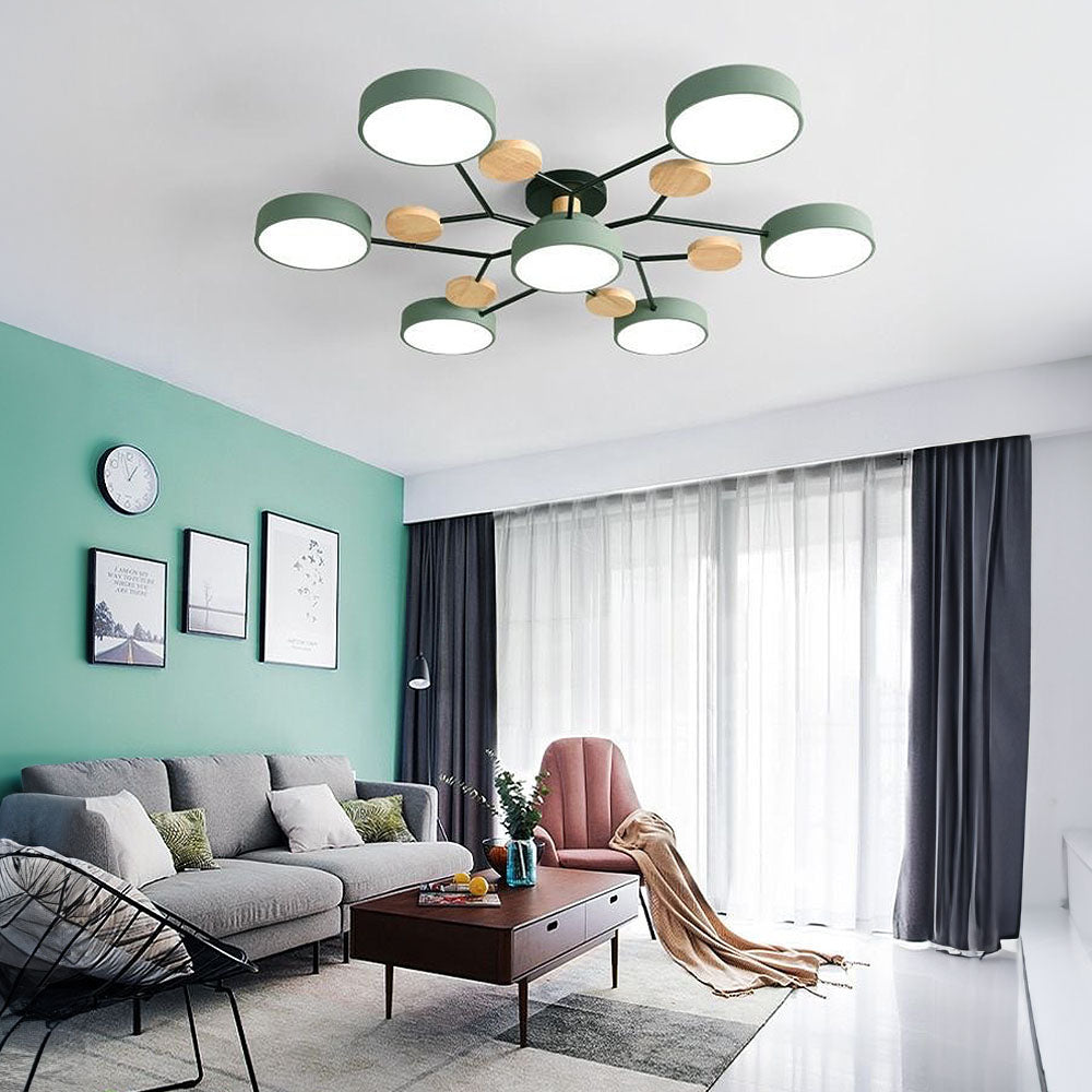 Modern Multi Arm Ceiling Light | Adjustable LED Shades for Energy Efficient Illumination