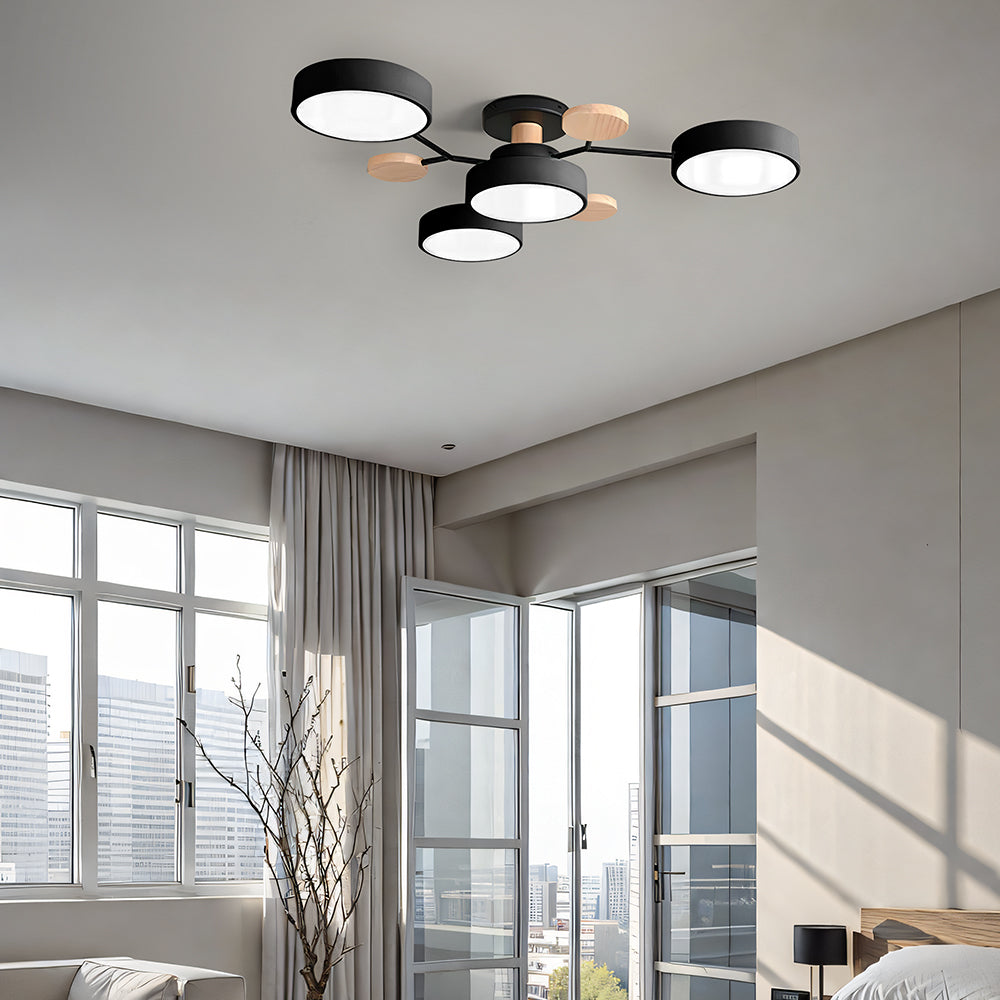 Modern Multi Arm Ceiling Light | Adjustable LED Shades for Energy Efficient Illumination